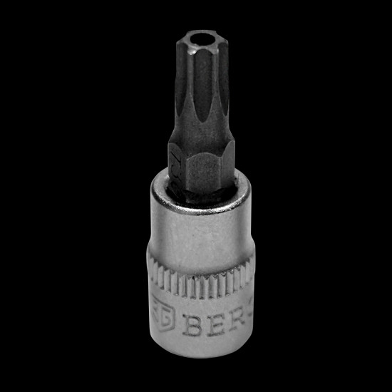 Бита-головка 1/4" Torx с отверстием Т27 BERGER BG2224