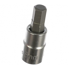 Торцевая головка короткая 1/4" HEX 6 мм, Hans 2026M06